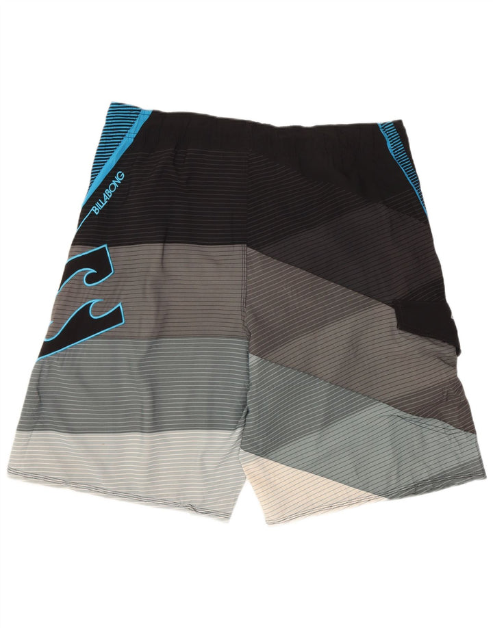 Billabong Short de bain graphique pour homme en polyester géométrique noir moyen