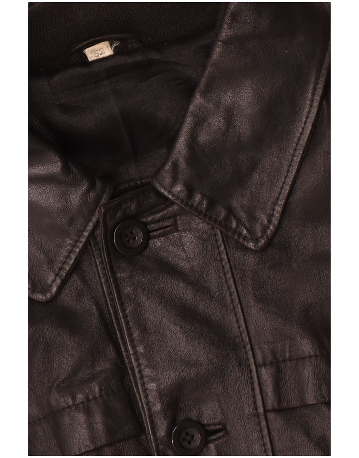 Veste en cuir homme vintage IT 52 XL Cuir noir