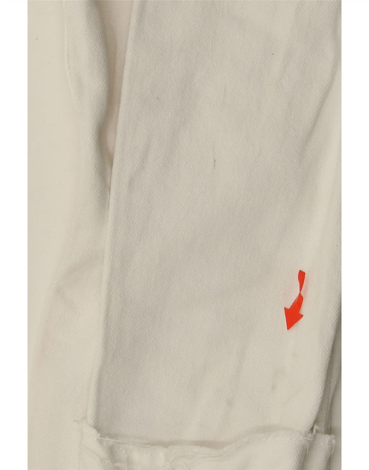 HOLLISTER Jean skinny taille basse effet vieilli pour femme W26 L28 Coton blanc