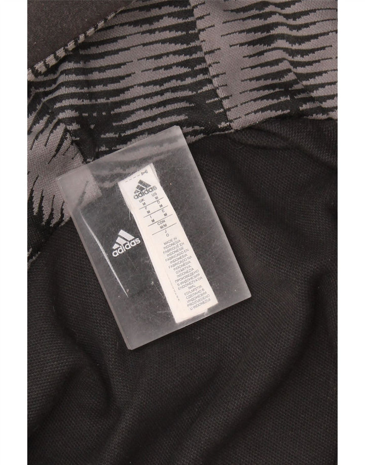 ADIDAS Pull à capuche zippé pour homme en coton noir moyen