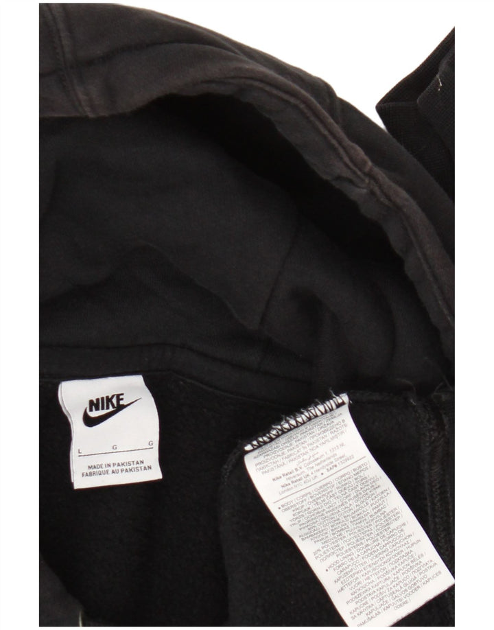 Nike Pull à capuche pour homme en coton noir Taille L