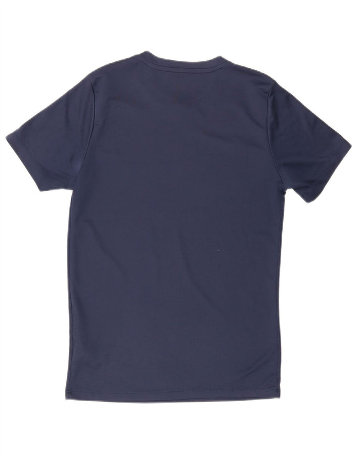 Nike Hommes Dri Fit T-Shirt Haut Petit Bleu Marine Polyester