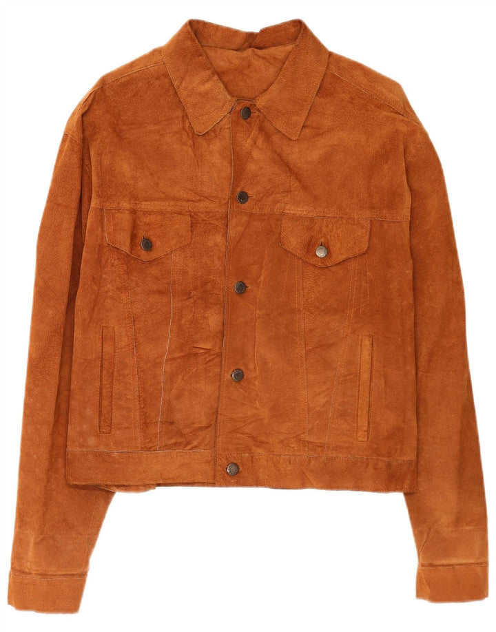 Conbipel Blouson Bomber En Daim Homme IT 48 Cuir Marron Moyen Classique