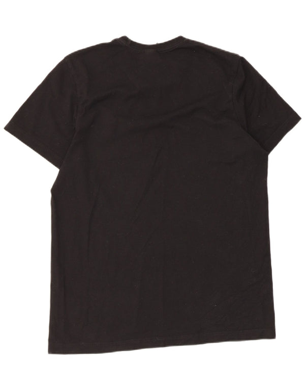 Adidas T-shirt graphique pour hommes, petit haut en coton noir