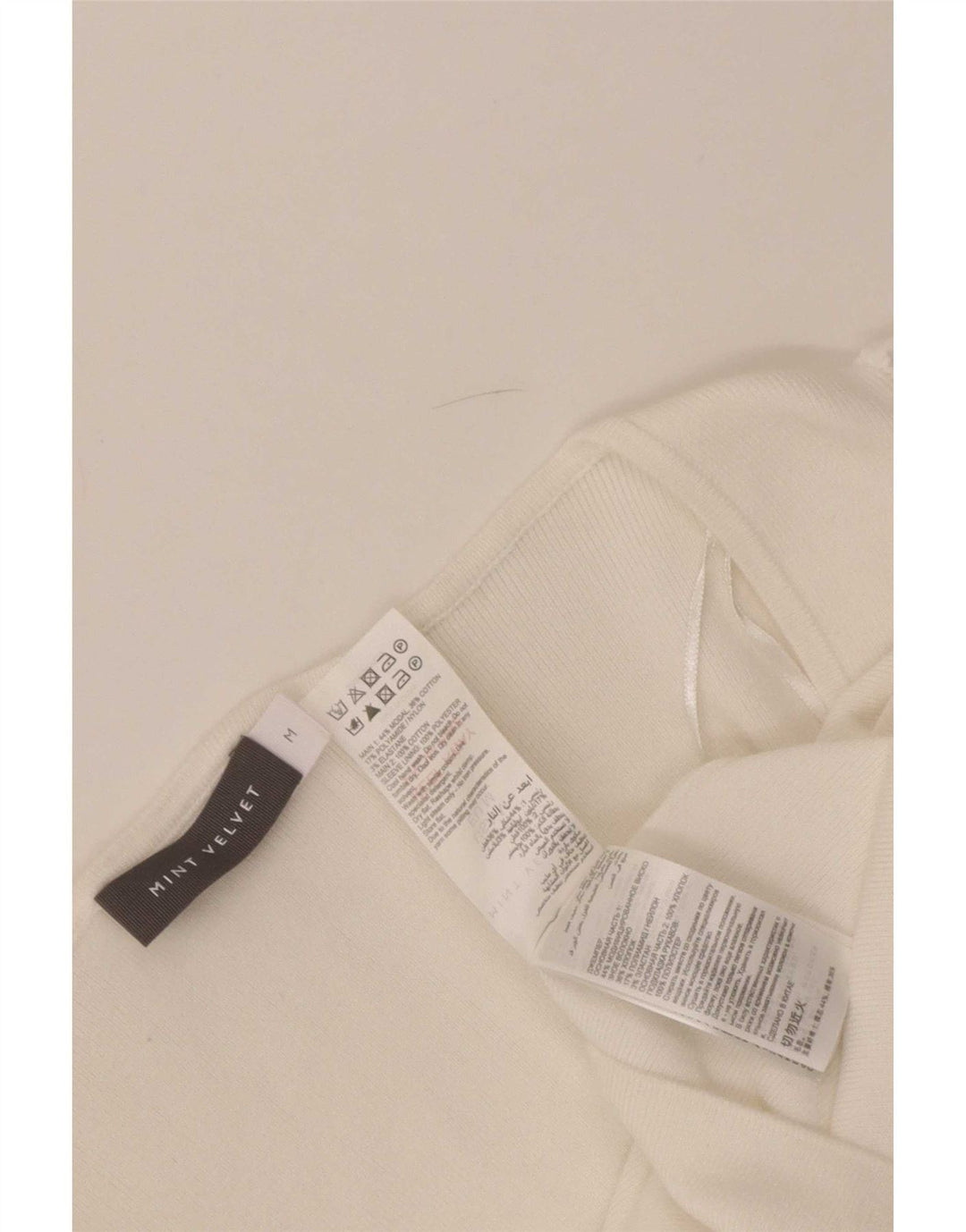 MINT VELVET Chemisier Femme Top UK 12 Moyen Blanc Modal