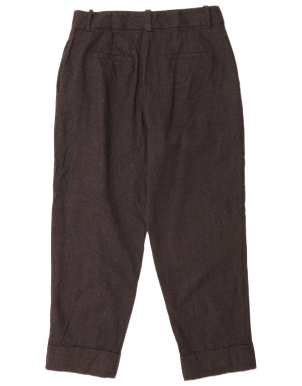 Massimo Dutti Pantalon Chino Pegged Femme EU 42 Large W32 L27 Gris