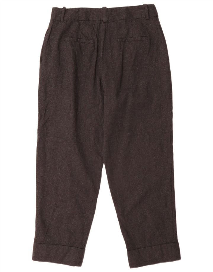 Massimo Dutti Pantalon Chino Pegged Femme EU 42 Large W32 L27 Gris