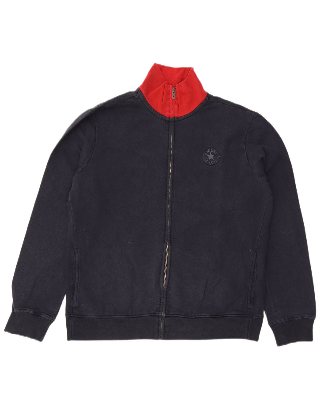 Converse Veste de Survêtement Chuck Taylor Homme XL Bleu Marine Colorblock