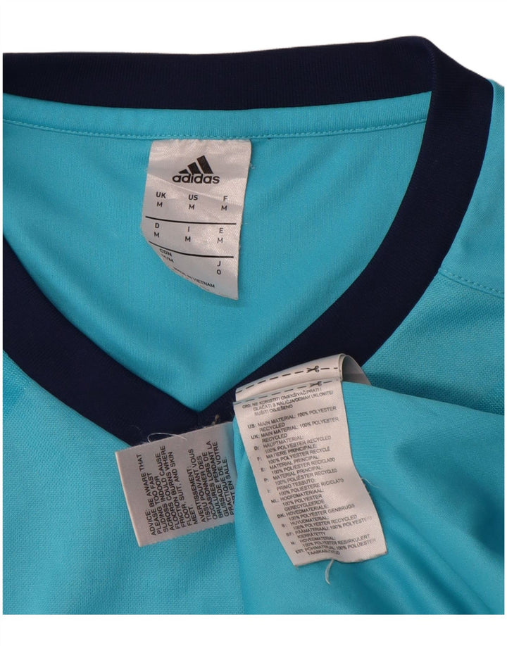 Adidas Homme Climalite Top Manches Longues Bleu Moyen Polyester