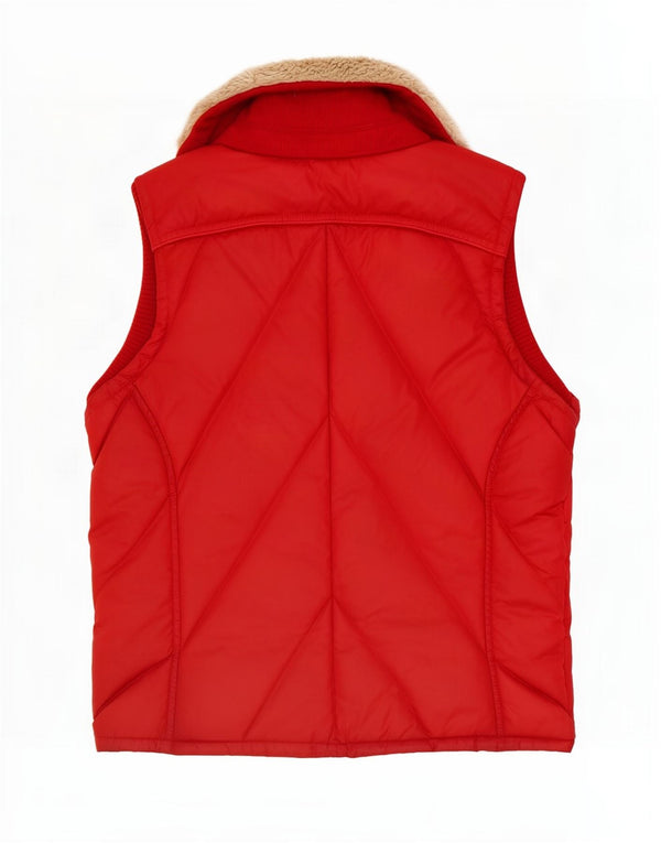 Tommy Hilfiger Gilet rembourré pour femme UK 14 Rouge moyen