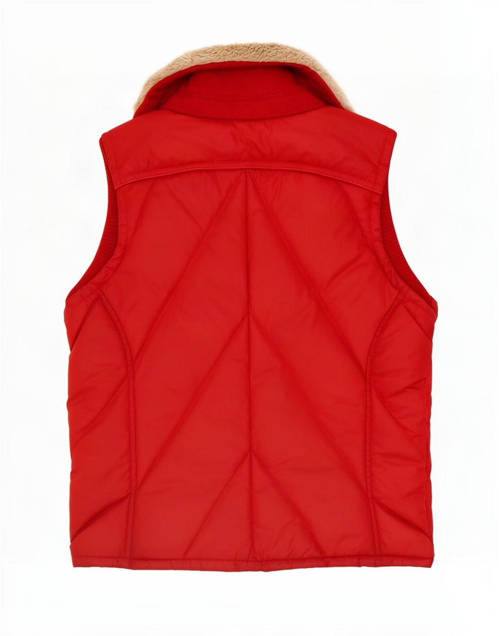 Tommy Hilfiger Gilet rembourré pour femme UK 14 Rouge moyen