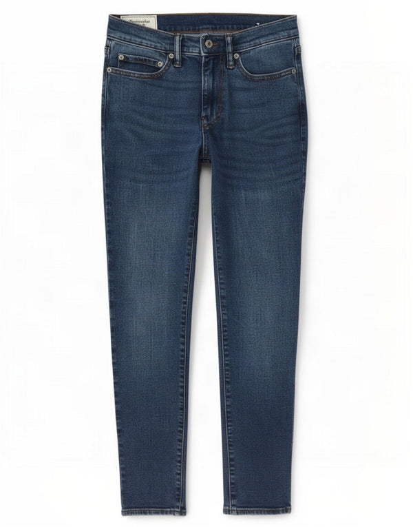 Abercrombie & Fitch Jean skinny femme W28 L30 bleu coton