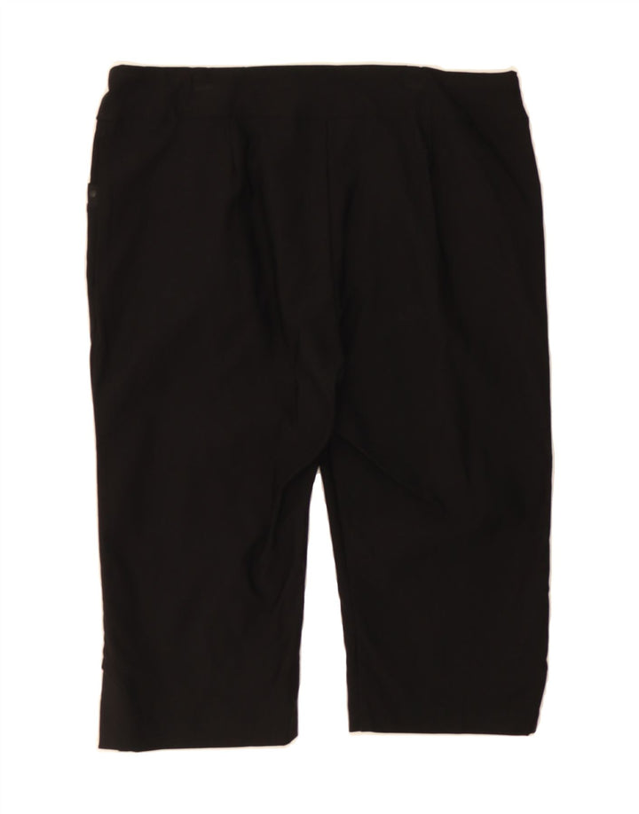 LEE Womens Sculpting Mid Rise Bermuda Shorts US 12 Large W34 Black Vintage Lee and Second-Hand Lee from Messina Hembry 