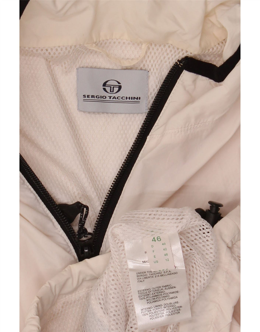 SERGIO TACCHINI Veste de survêtement sans manches pour femme IT 46 Large Blanc