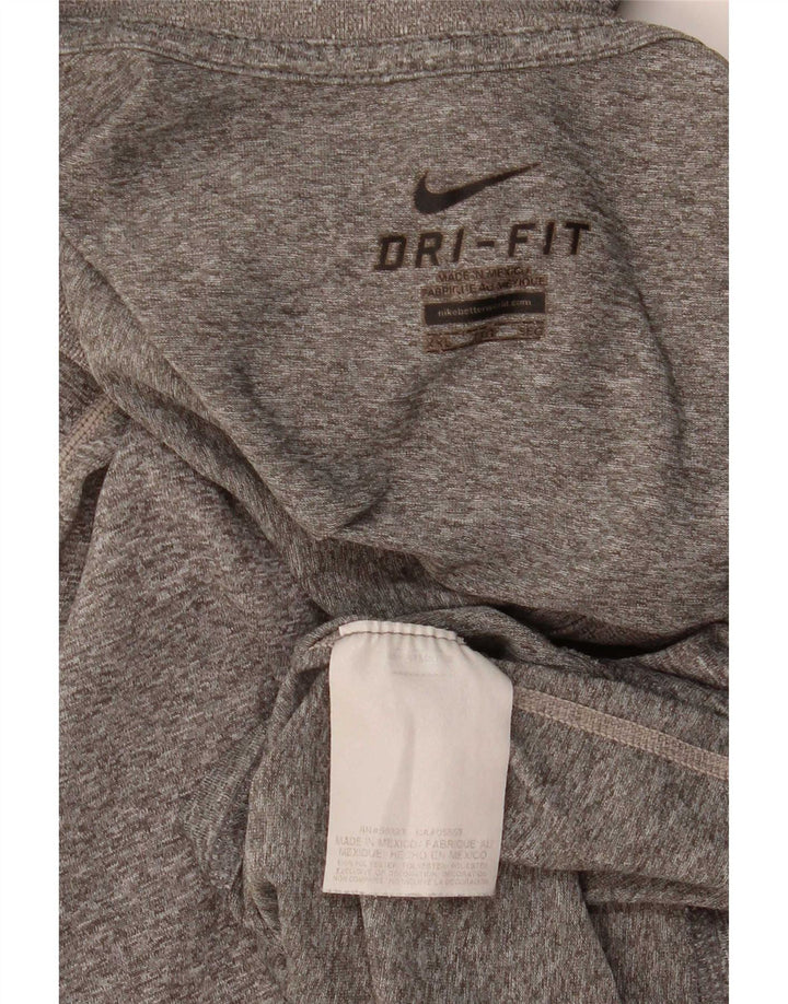 Nike Mens Dri Fit T-Shirt Top 2XL Gris Moucheté Polyester