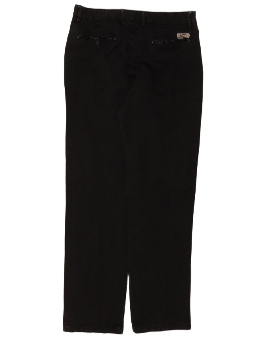 AVIREX Pantalon Chino Droit Homme W36 L33 Noir Coton
