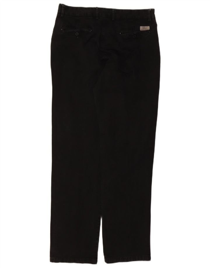 AVIREX Pantalon Chino Droit Homme W36 L33 Noir Coton
