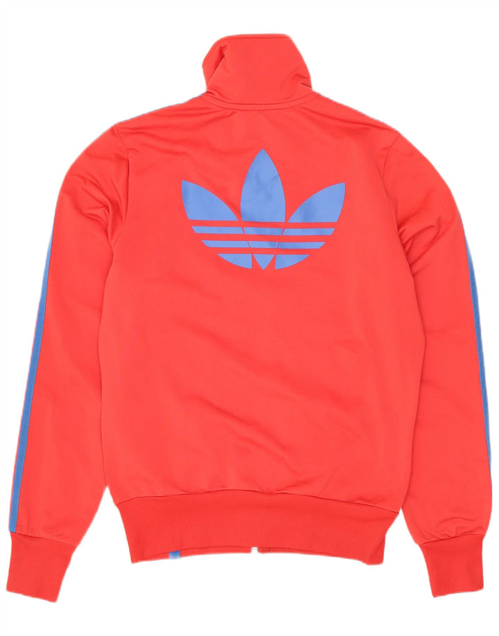 Adidas Veste de survêtement graphique pour femme EU 38 Rouge moyen Polyester
