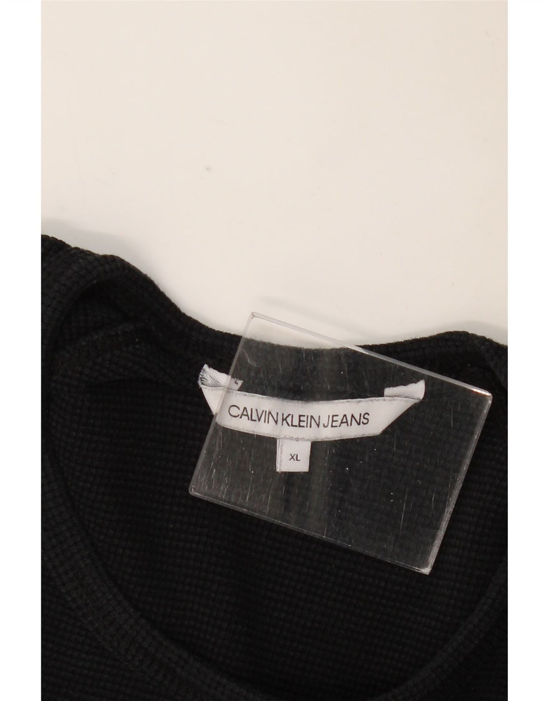 CALVIN KLEIN JEANS Haut Homme Manches Longues XL Noir