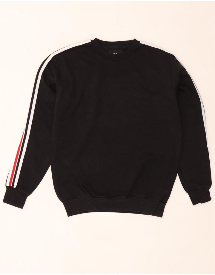 Zara Homme Sweatshirt Jumper Petit Noir