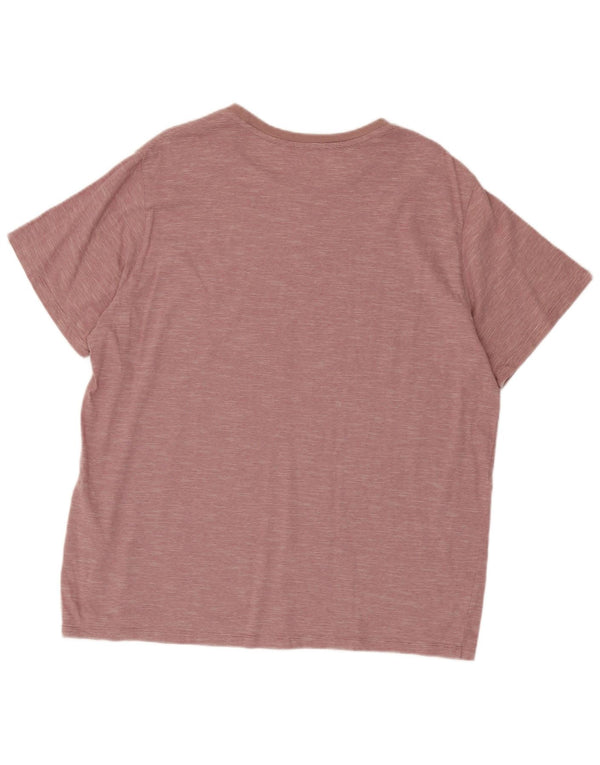Levi's T-Shirt Standard Homme Rose XL Coton à Rayures Fines