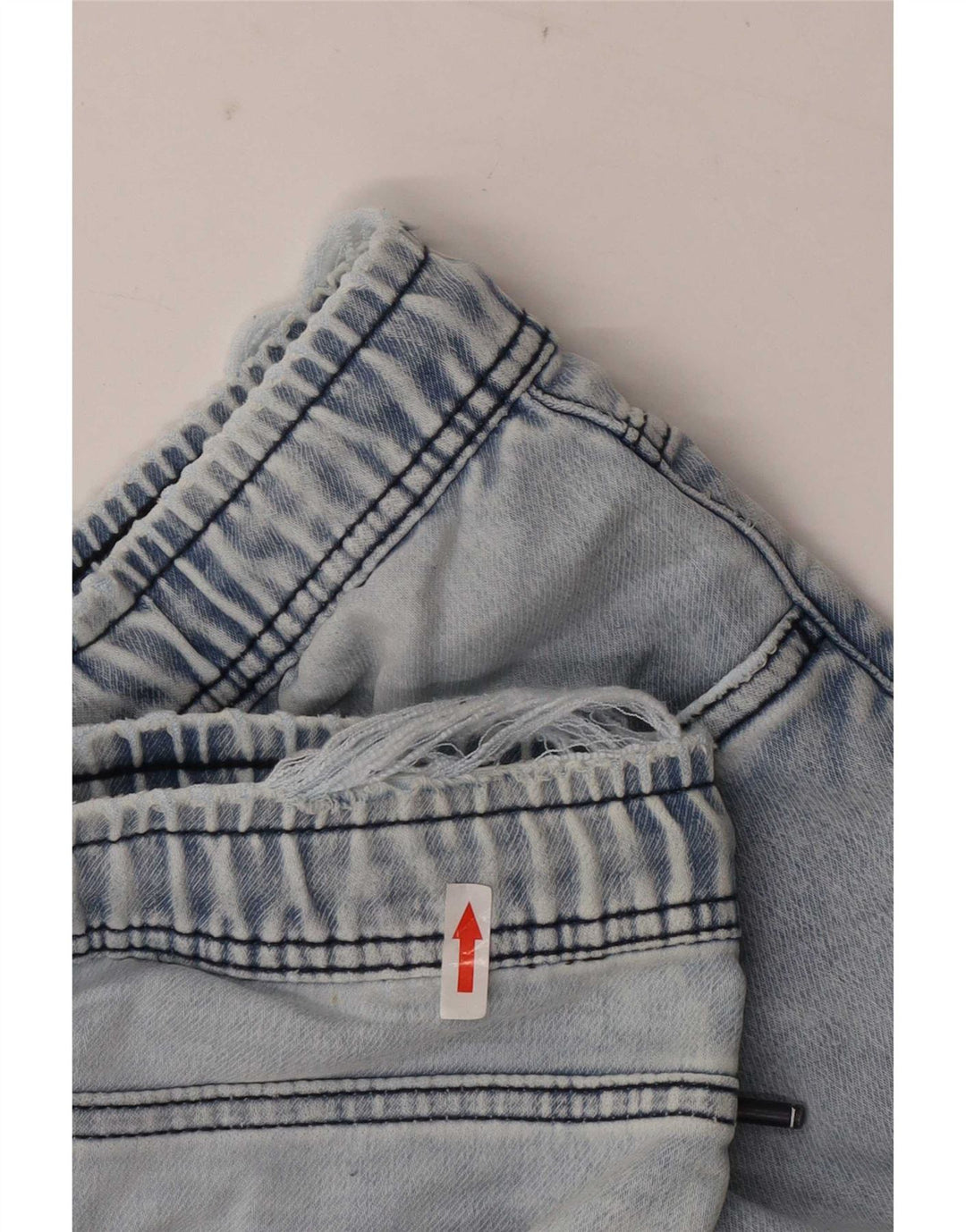 Zara Femme Short En Jean Large W32 Bleu