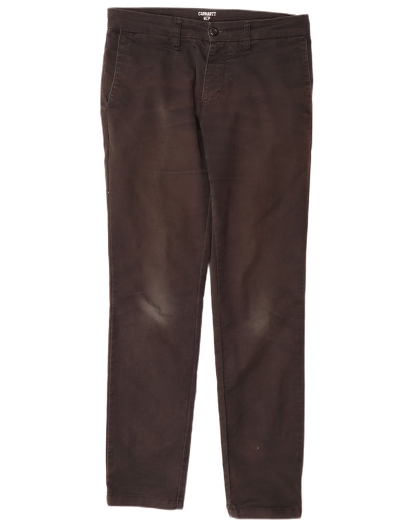 Carhartt Pantalon Chino Slim Fit Homme W30 L32 Coton Noir