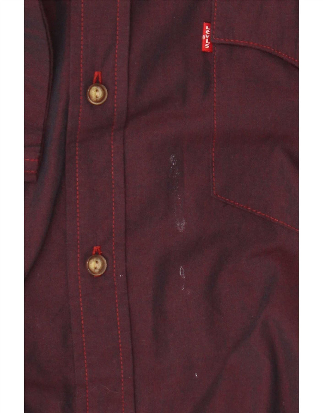 Levi's Chemise à Manches Courtes Homme Marron Large Coton