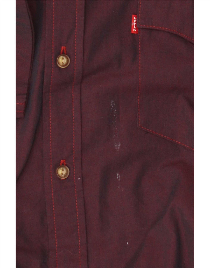 Levi's Chemise à Manches Courtes Homme Marron Large Coton