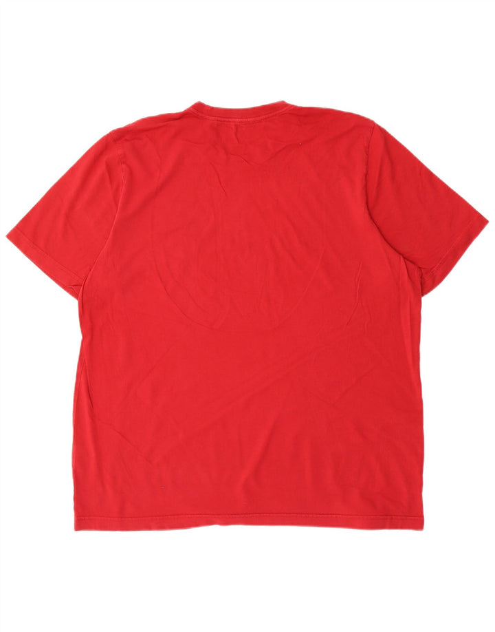 ADIDAS Mens T-Shirt Top XL Red Cotton