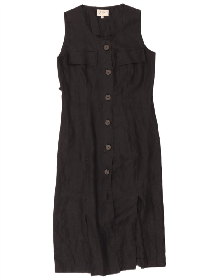 robe chemise sans manches femme vintage IT 42 Chevrons noirs moyens