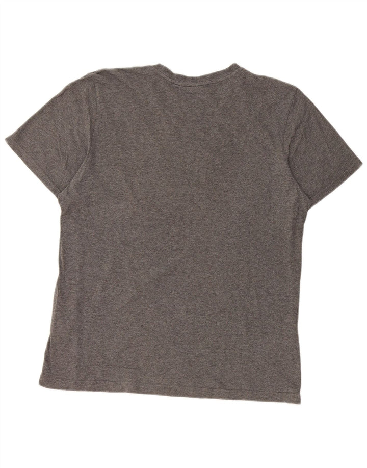 ADIDAS T-Shirt Homme Gris Moyen Coton