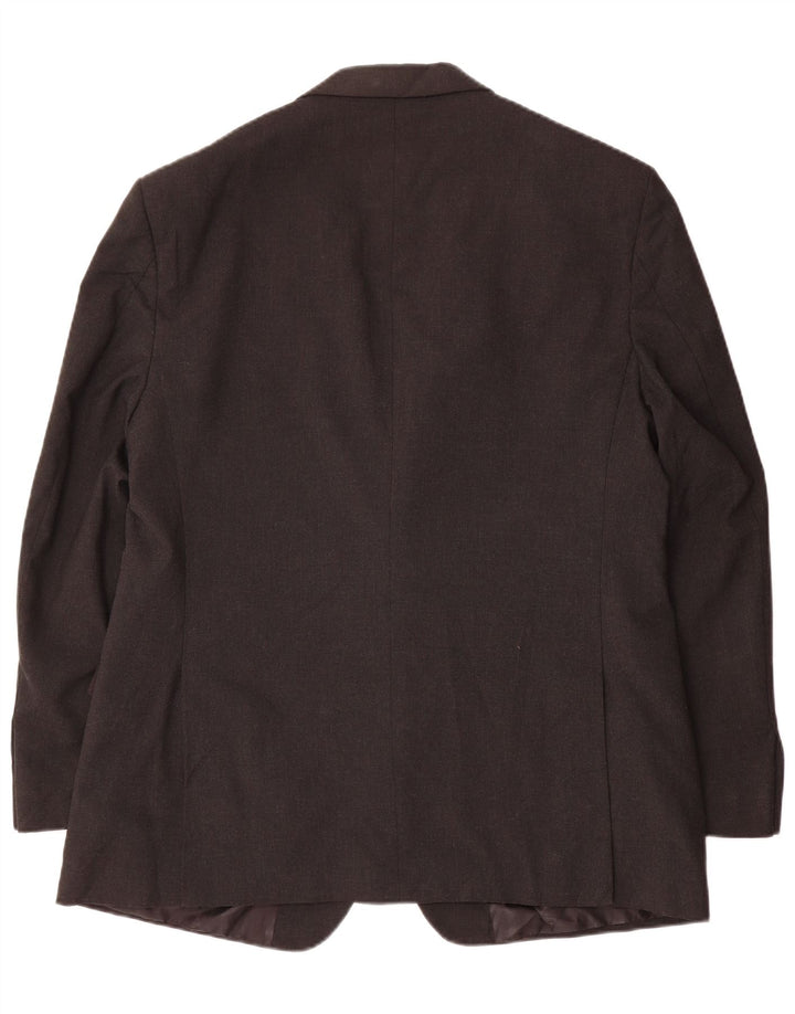 Marks & Spencer Veste blazer à 2 boutons pour homme UK 44 XL Gris Polyester