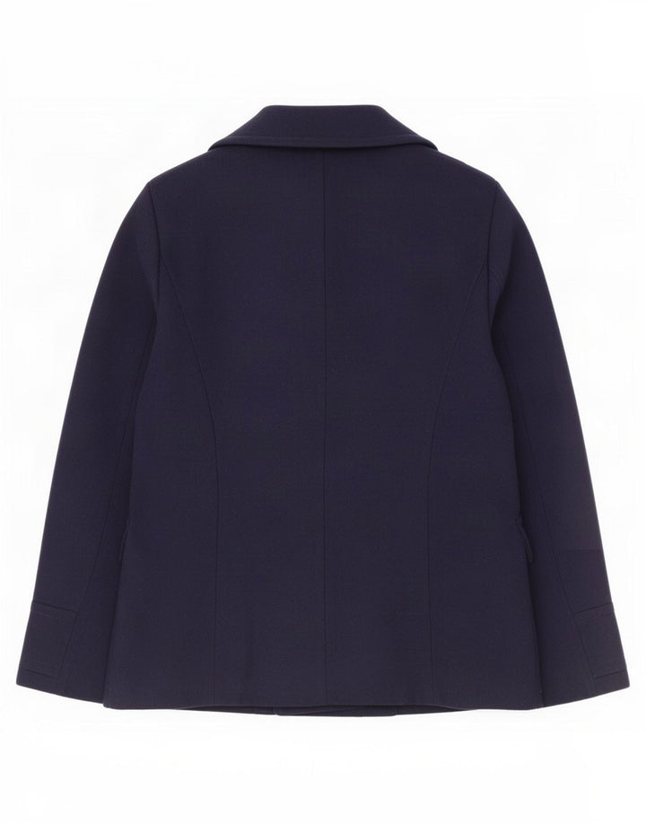 Marks & Spencer Caban Femme UK 14 Medium Bleu Marine Polyester