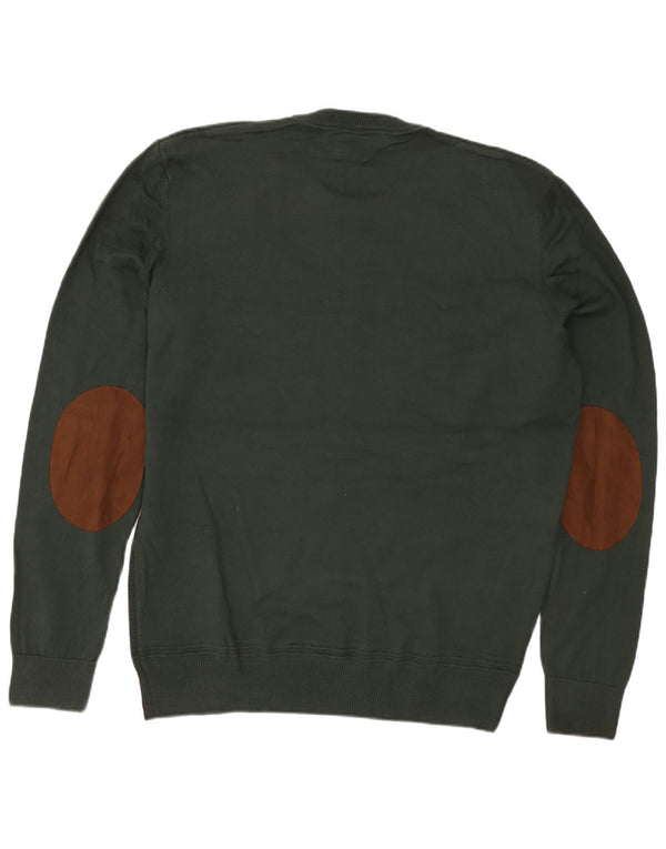 ZARA Pull ras du cou pour homme, grand vert
