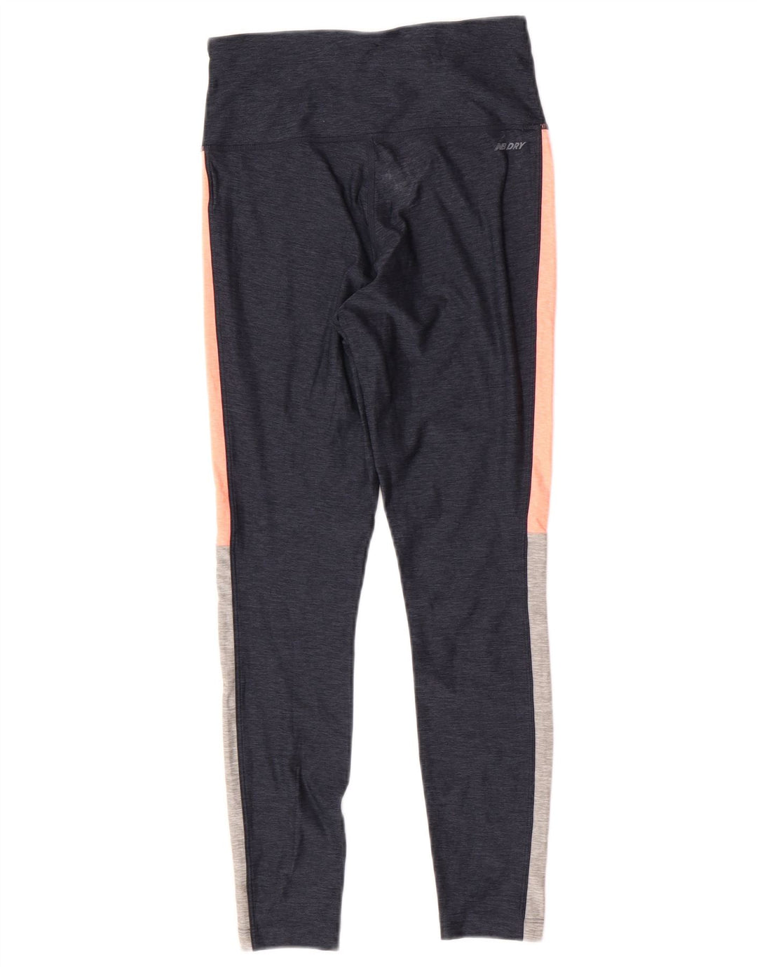 New Balance Leggings Femme UK 8 Small Bleu Marine Colorblock Polyester