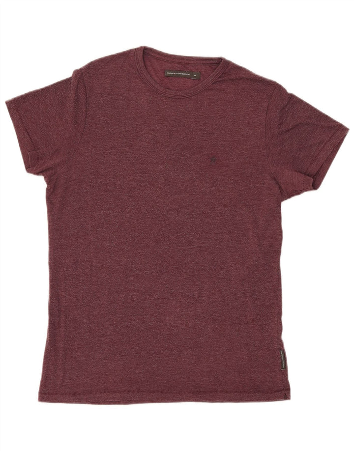 FRENCH CONNECTION T-Shirt Homme Coton Bordeaux Moyen