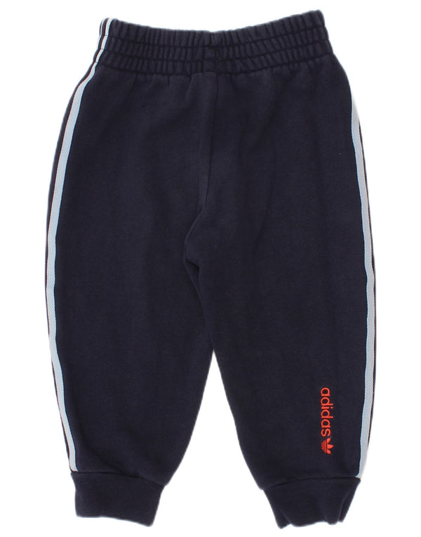 Pantalon de survêtement Adidas bébé garçon Joggers 12-18 mois bleu marine coton