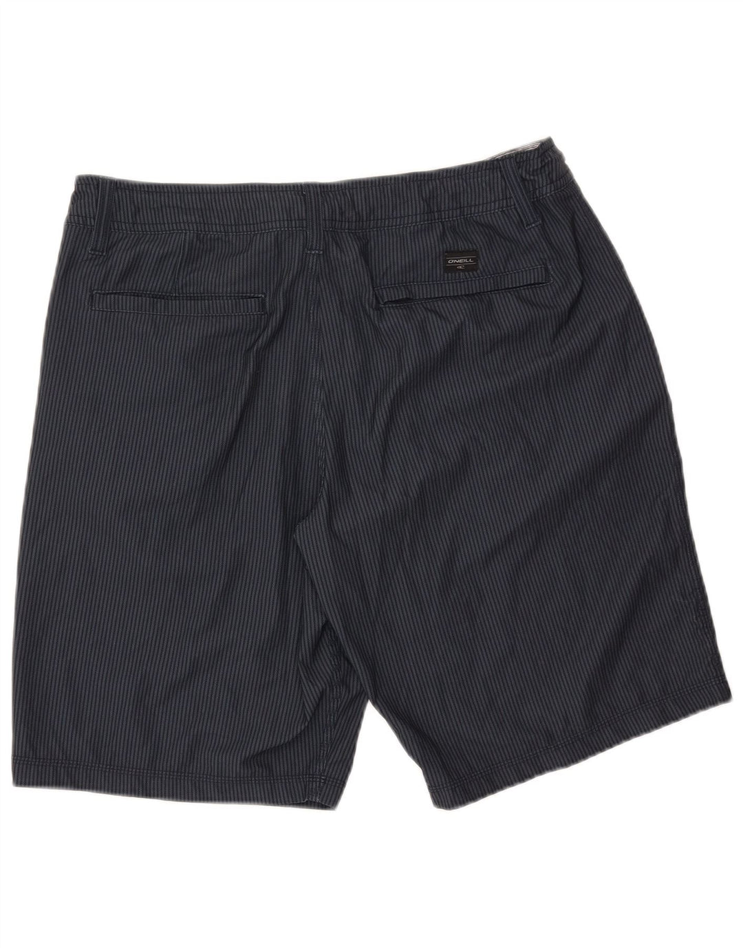 O'Neill Short Chino Homme W34 Large Bleu Marine à Fines Rayures Polyester