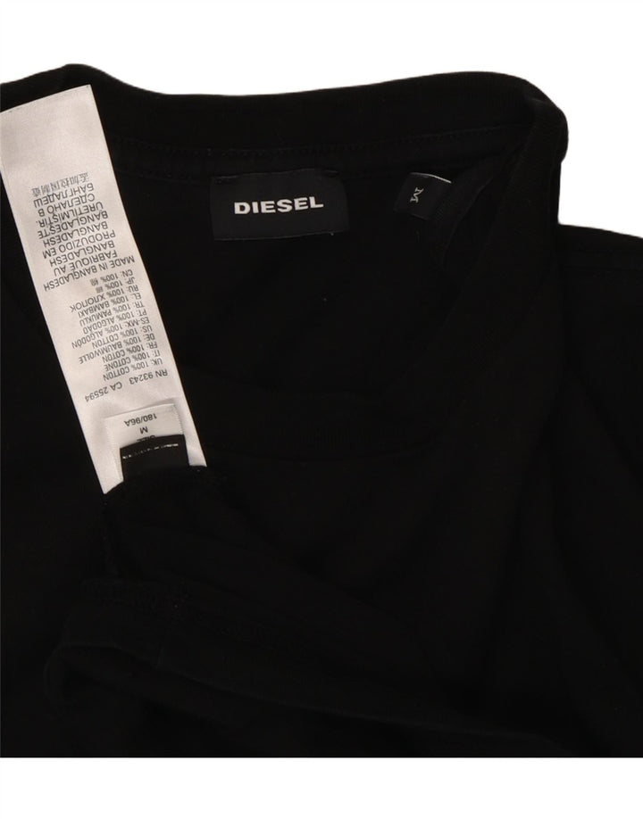 DIESEL T-Shirt Homme Haut Noir Moyen Coton