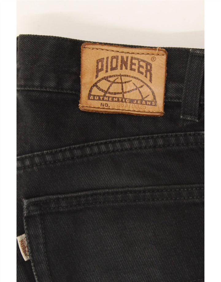 PIONEER Womens Regular Straight Jeans W28 L31 Black Vintage Pioneer and Second-Hand Pioneer from Messina Hembry 