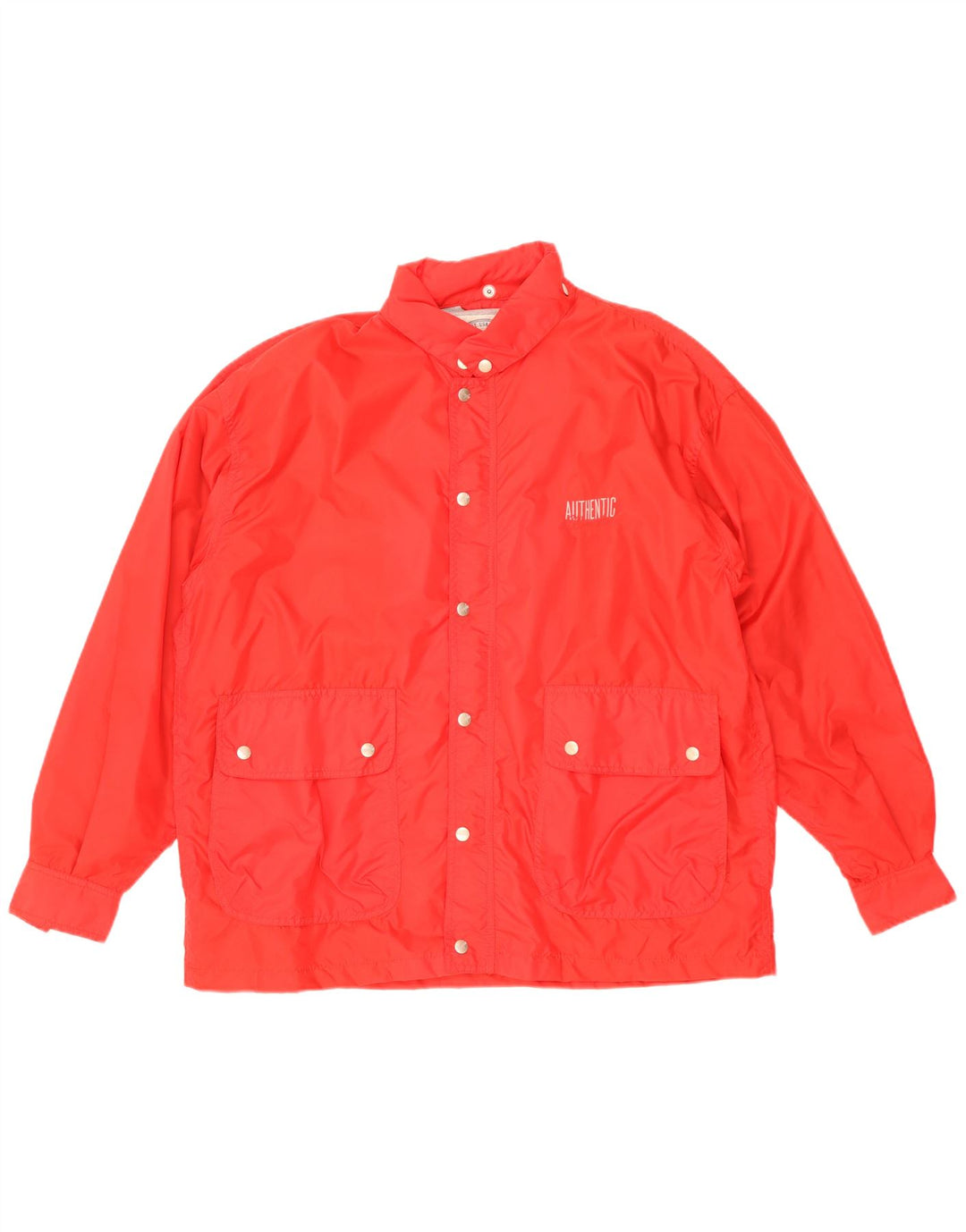Wrangler Veste coupe-vent à capuche pour homme UK 38 Medium Rouge Polyamide