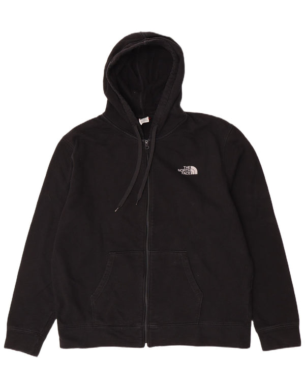 The North Face Pull à capuche zippé graphique pour homme XL en coton noir