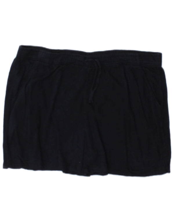 Marks & Spencer Womens Sport Shorts UK 12 Medium Navy Blue Cotton