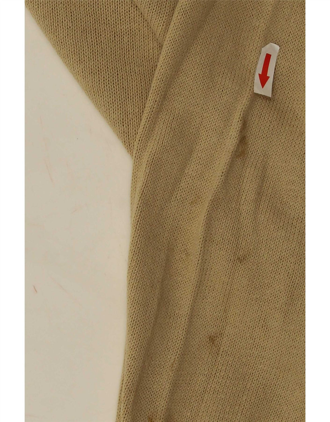Zara Pull à col rond pour homme en coton beige Large