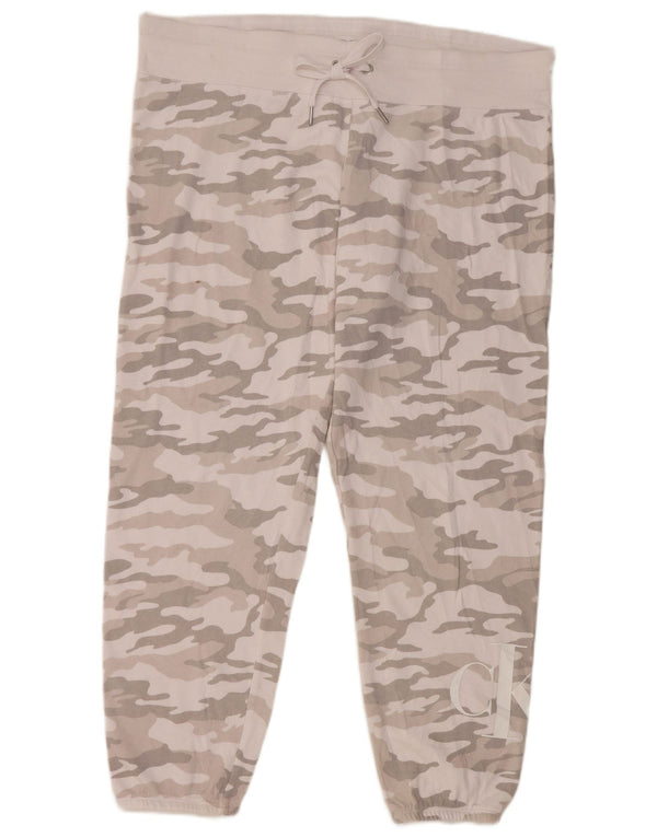 Calvin Klein Pantalon de survêtement pour homme Joggers 2XL Gris Camouflage Coton