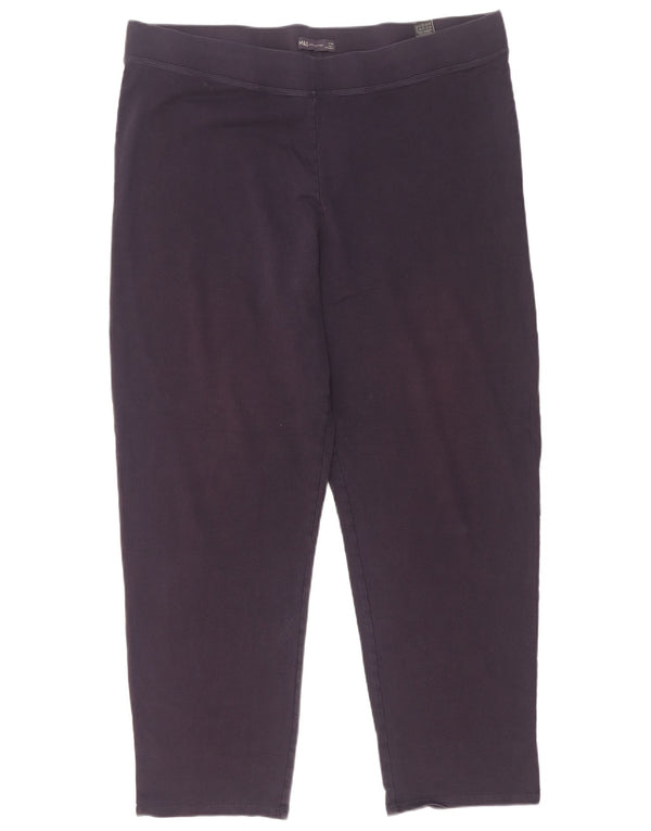 Marks & Spencer Leggings Femme UK 22 3XL Bleu Marine Coton