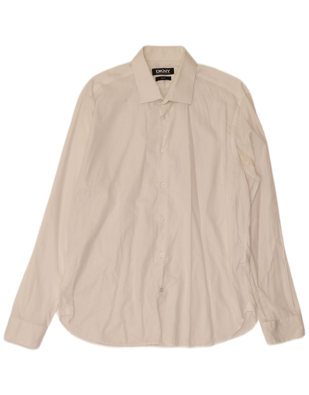 Dkny Chemise Slim Fit Homme Blanc Moyen Coton