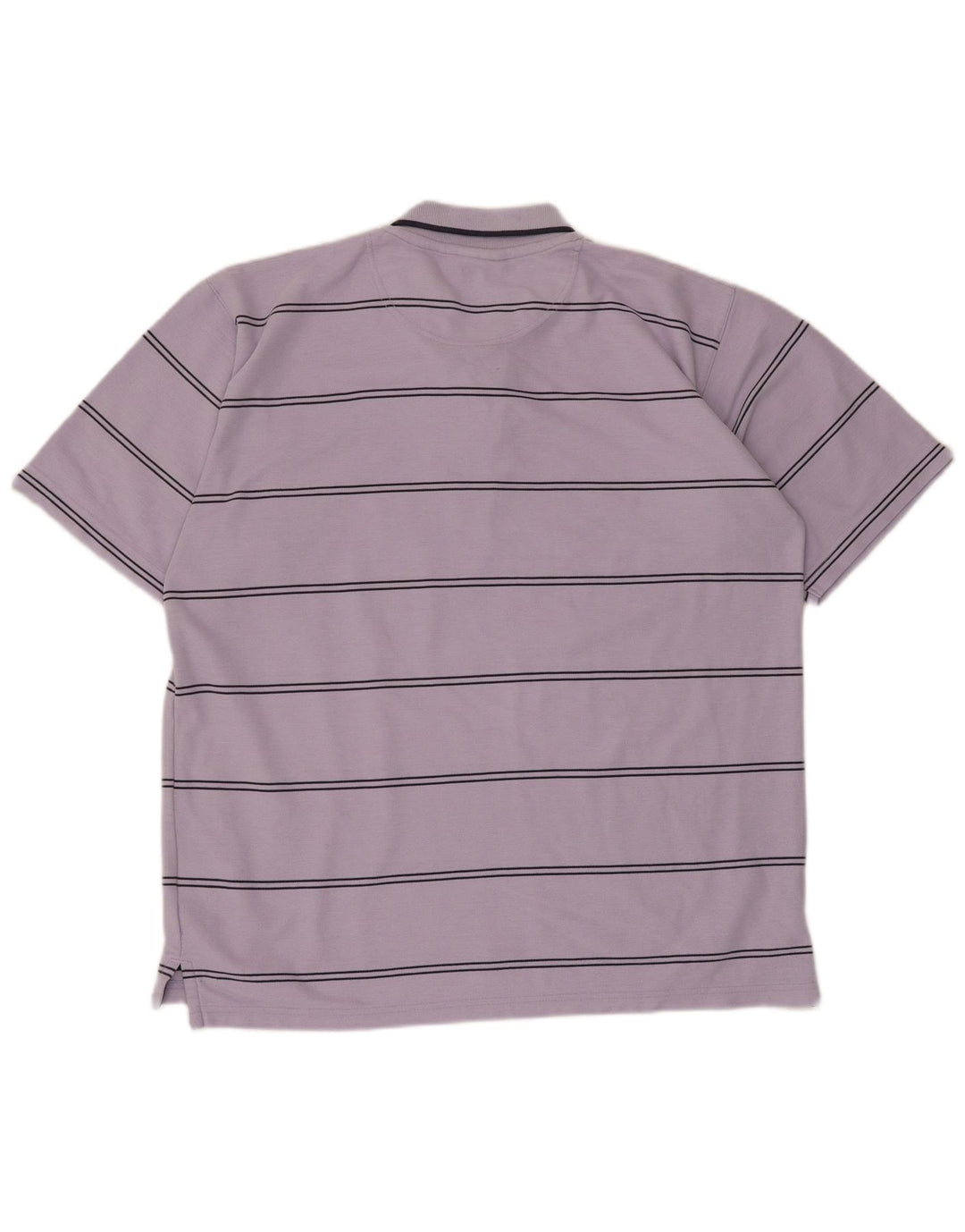 Umbro Polo Homme Large Violet Rayé Polyester