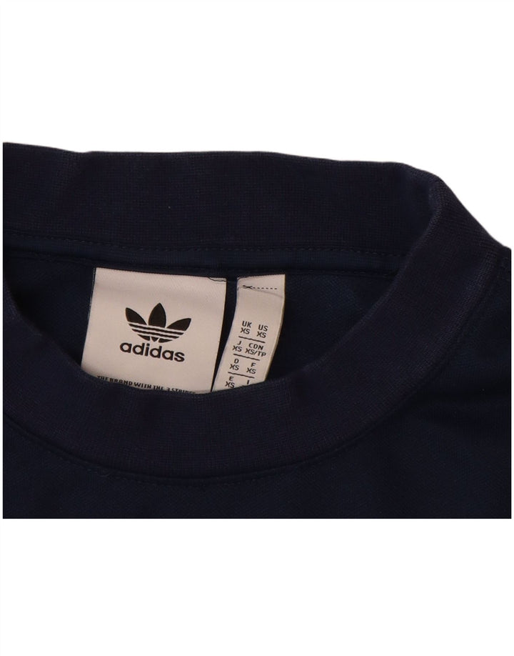 ADIDAS Sweat-shirt graphique pour homme XS en coton bleu marine
